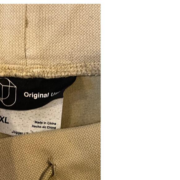 Original Use Tan Cuffed Ankle Cargo Joggers Mens XL - Picture 3 of 3